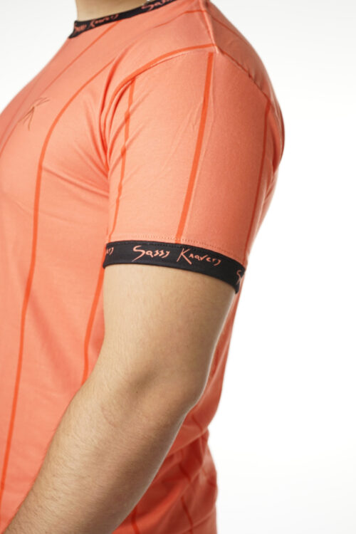 Orange Fitted Sleeve Tee - Imagen 3